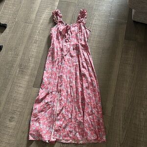 Floral Pink Maxi Dress